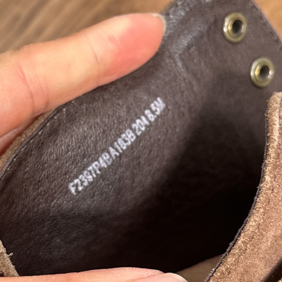 John Varvatos USA Bonham Suede Leather Brown Lace Combat Boots Mens US 8.5 - Picture 8 of 13